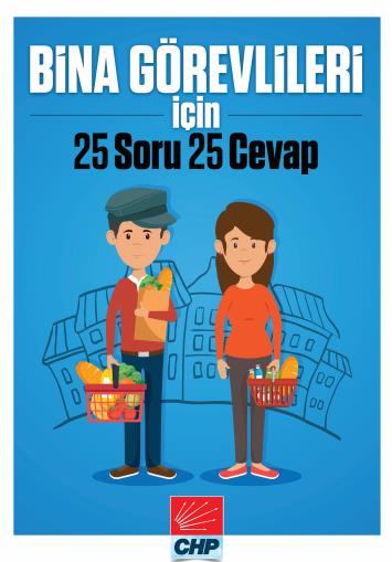 Cumhuriyet Halk Partisi'nden 81 İle Bina Görevlileri Broşürü ve El Kitabı broşür bina görevlisi